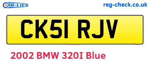 CK51RJV are the vehicle registration plates.