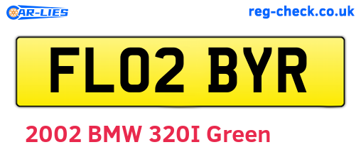 FL02BYR are the vehicle registration plates.