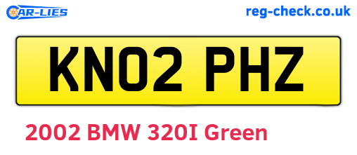 KN02PHZ are the vehicle registration plates.