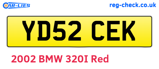 YD52CEK are the vehicle registration plates.
