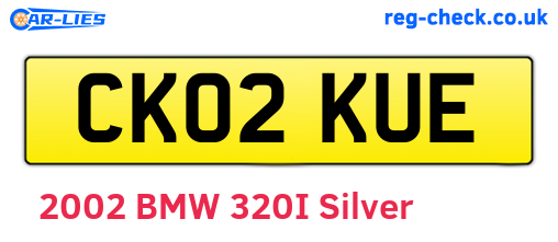 CK02KUE are the vehicle registration plates.