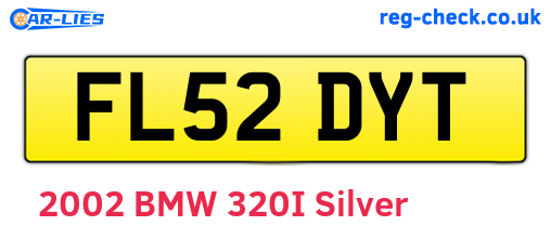 FL52DYT are the vehicle registration plates.