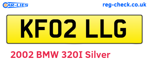 KF02LLG are the vehicle registration plates.