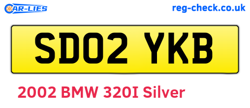 SD02YKB are the vehicle registration plates.