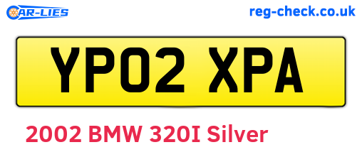YP02XPA are the vehicle registration plates.