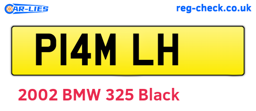P14MLH are the vehicle registration plates.