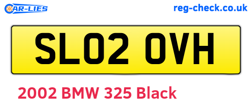 SL02OVH are the vehicle registration plates.