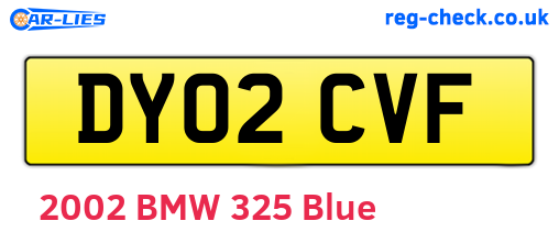 DY02CVF are the vehicle registration plates.