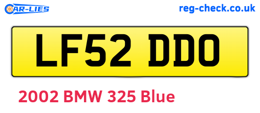 LF52DDO are the vehicle registration plates.