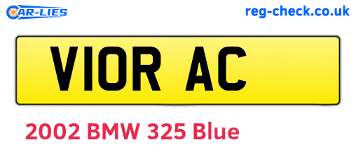 V10RAC are the vehicle registration plates.
