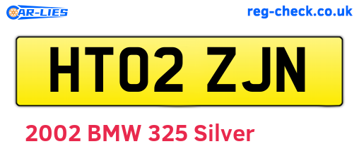 HT02ZJN are the vehicle registration plates.