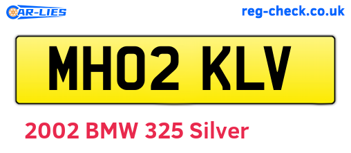 MH02KLV are the vehicle registration plates.