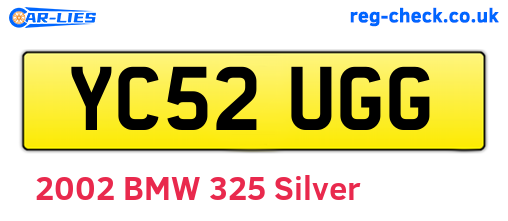 YC52UGG are the vehicle registration plates.