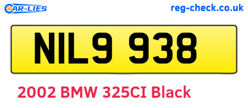 NIL9938 are the vehicle registration plates.