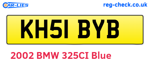KH51BYB are the vehicle registration plates.