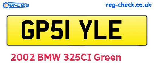GP51YLE are the vehicle registration plates.