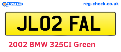JL02FAL are the vehicle registration plates.