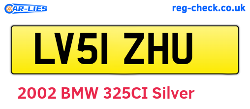 LV51ZHU are the vehicle registration plates.