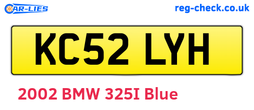 KC52LYH are the vehicle registration plates.