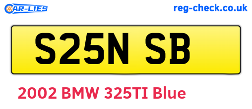 S25NSB are the vehicle registration plates.