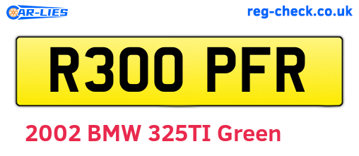 R300PFR are the vehicle registration plates.