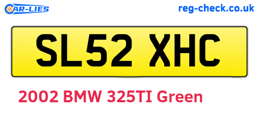 SL52XHC are the vehicle registration plates.