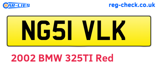 NG51VLK are the vehicle registration plates.