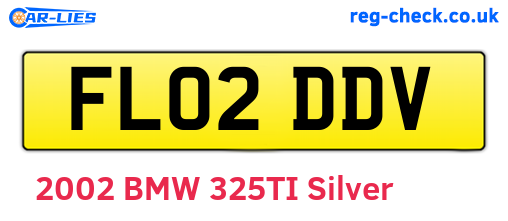FL02DDV are the vehicle registration plates.