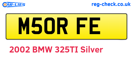 M50RFE are the vehicle registration plates.