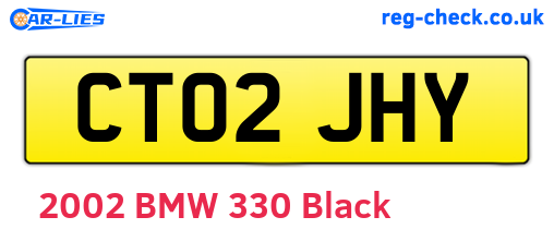 CT02JHY are the vehicle registration plates.