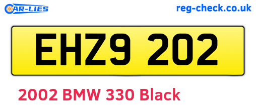 EHZ9202 are the vehicle registration plates.