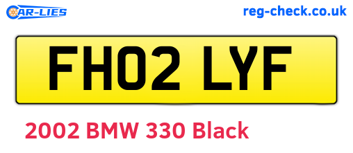 FH02LYF are the vehicle registration plates.
