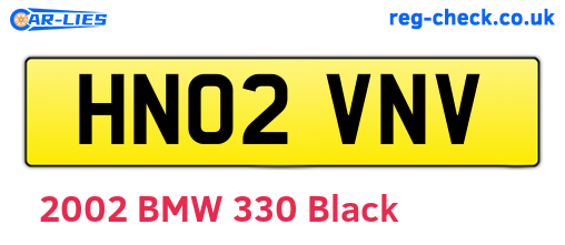 HN02VNV are the vehicle registration plates.