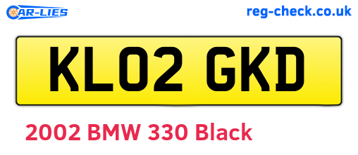 KL02GKD are the vehicle registration plates.