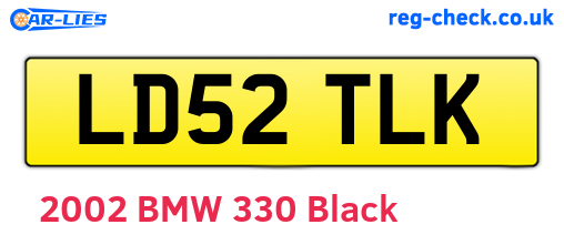 LD52TLK are the vehicle registration plates.
