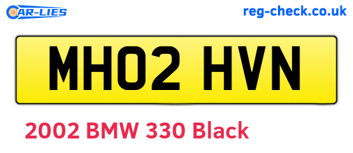 MH02HVN are the vehicle registration plates.