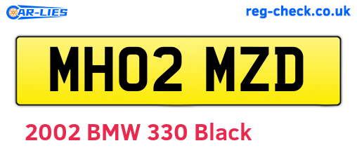 MH02MZD are the vehicle registration plates.