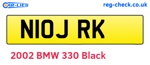 N10JRK are the vehicle registration plates.
