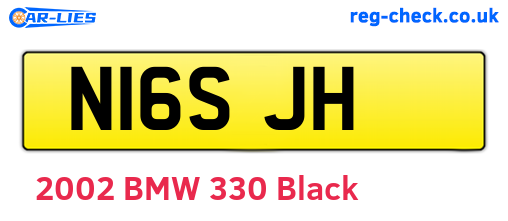 N16SJH are the vehicle registration plates.