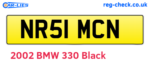 NR51MCN are the vehicle registration plates.