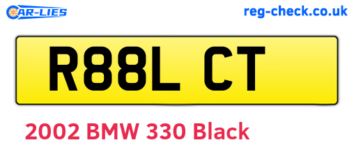 R88LCT are the vehicle registration plates.