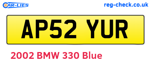 AP52YUR are the vehicle registration plates.