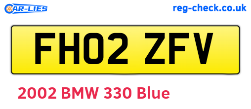 FH02ZFV are the vehicle registration plates.