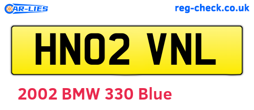 HN02VNL are the vehicle registration plates.