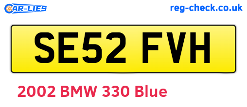 SE52FVH are the vehicle registration plates.