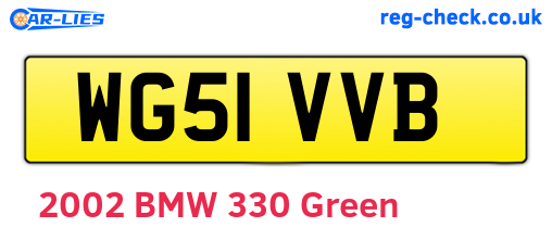WG51VVB are the vehicle registration plates.