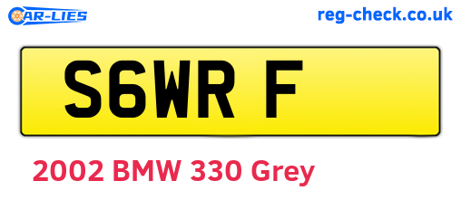 S6WRF are the vehicle registration plates.