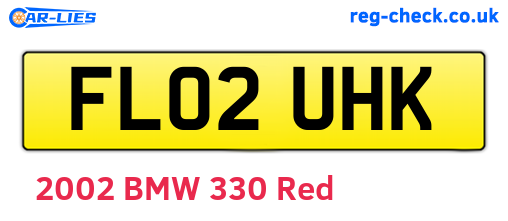 FL02UHK are the vehicle registration plates.