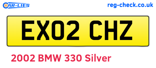 EX02CHZ are the vehicle registration plates.