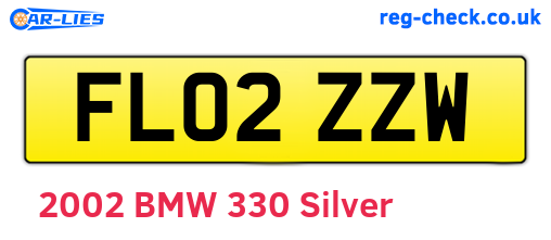 FL02ZZW are the vehicle registration plates.